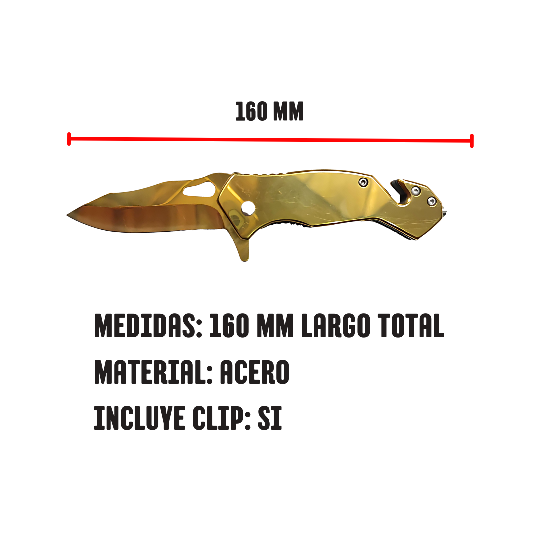 Navaja Táctica POCKET Dorada